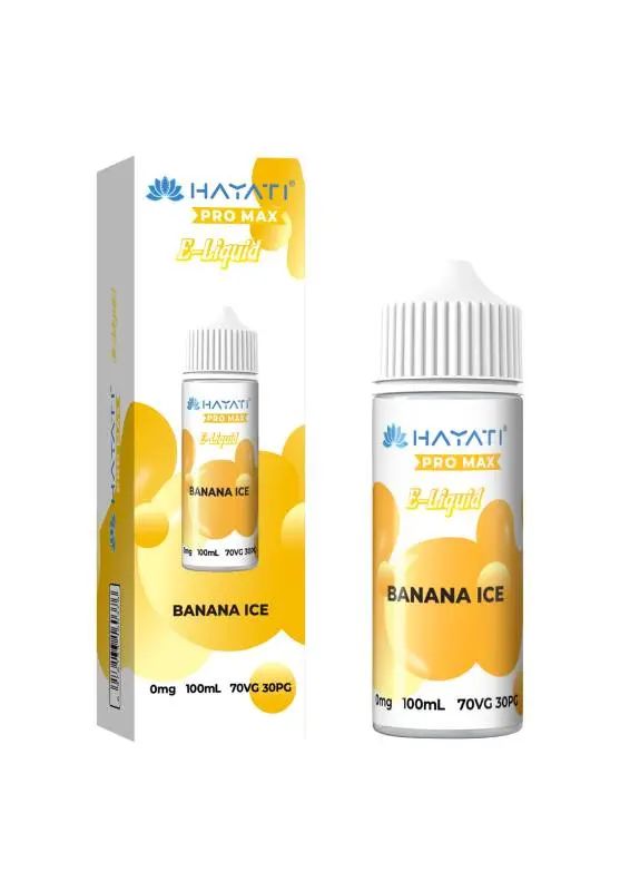 Hayati Pro Max Eliquid 70/30 - Banana Ice - 100ml